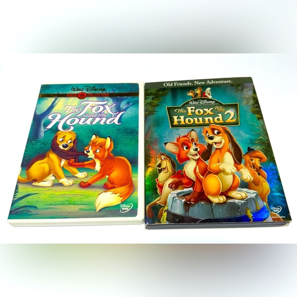 Disney Fox & The Hound DVD Bundle. Includes Fox & The Hound, & Fox & The Hound 2 - Picture 1 of 4